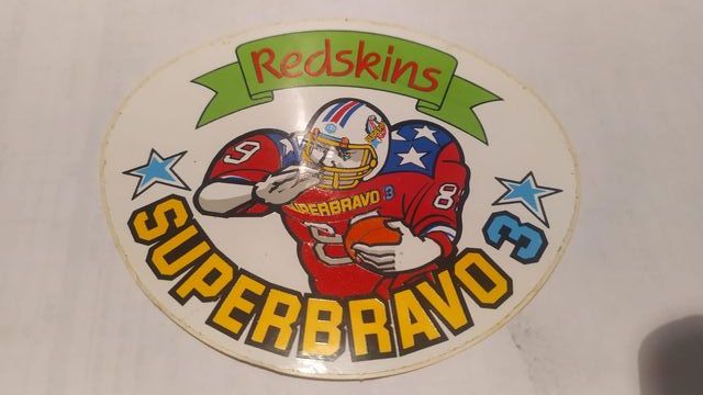 Adesivo Vintage Superbravo Redskins