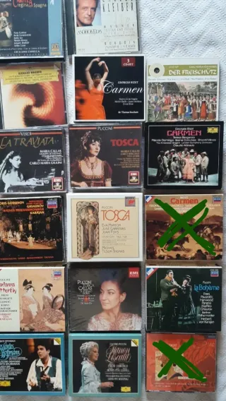 Ópera Puccini y otros. Cds.