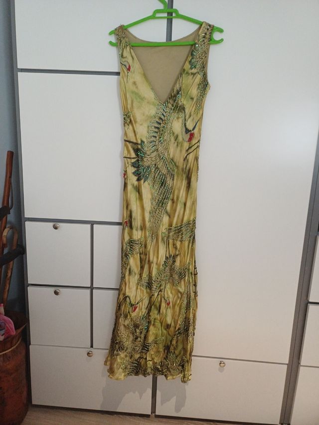 Vestido largo estampado grullas
Talla 38/40