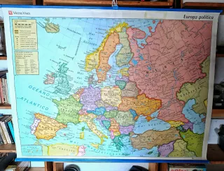 Mapa Europa Física y Política Vicens Vives