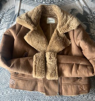 Chaqueta Aviador Stradivarius Marrón Talla M