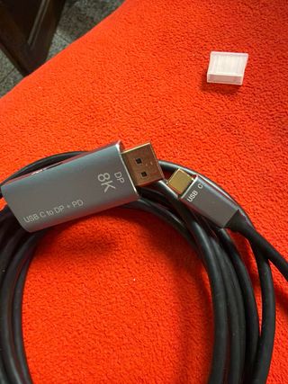 Cable USB-C a DP+PD 8K. 3 mts.