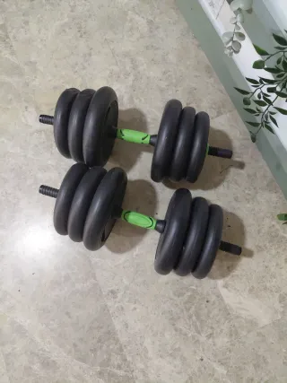 Kit de pesas y barras