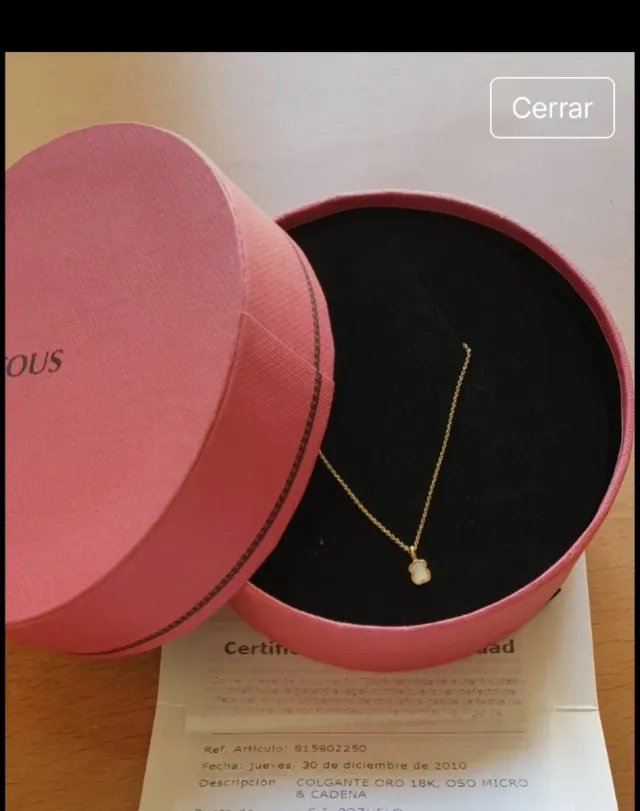 Sólo hoy en oferta-Collar Tous Oro 18k oso xss