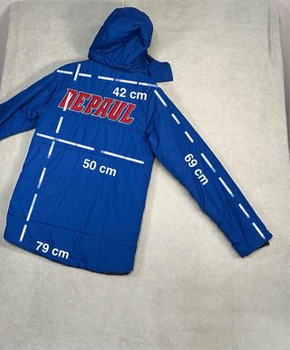 Parka Nike vintage Storm-FIT retro azul unisex XS
