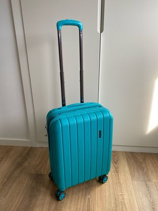 Maleta de cabina Movom azul expansible 