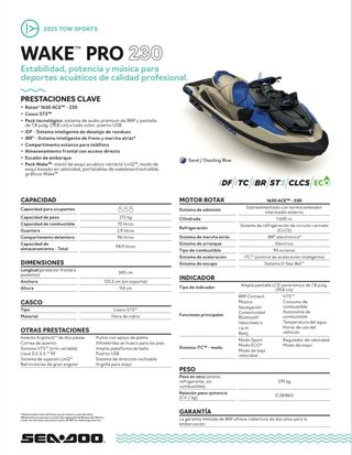Moto de agua Sea-Doo Wake Pro 230 2025