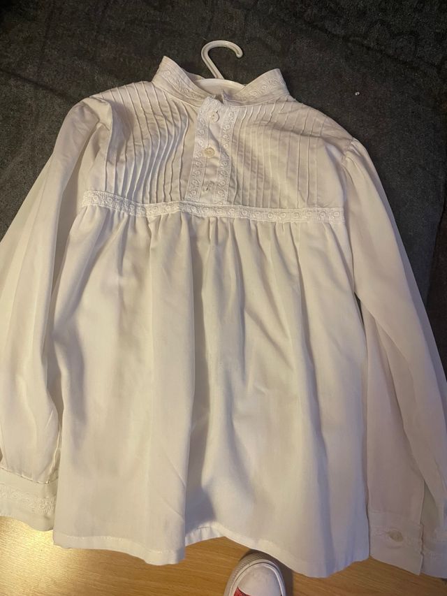 Camisa fallero niño blanca