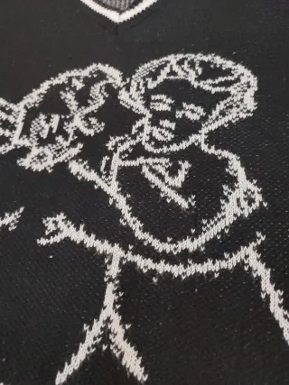 Jersey Shein Ángel Negro Talla S