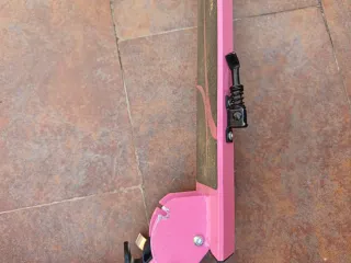 Patinete infantil plegable rosa con luz