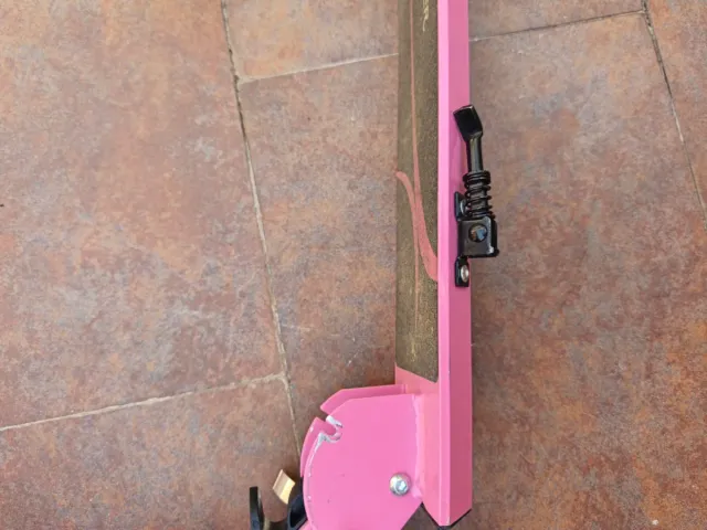 Patinete infantil plegable rosa con luz