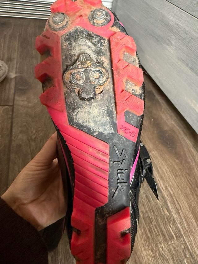 Botas Ciclismo S-Works Mujer Negro/Rosa