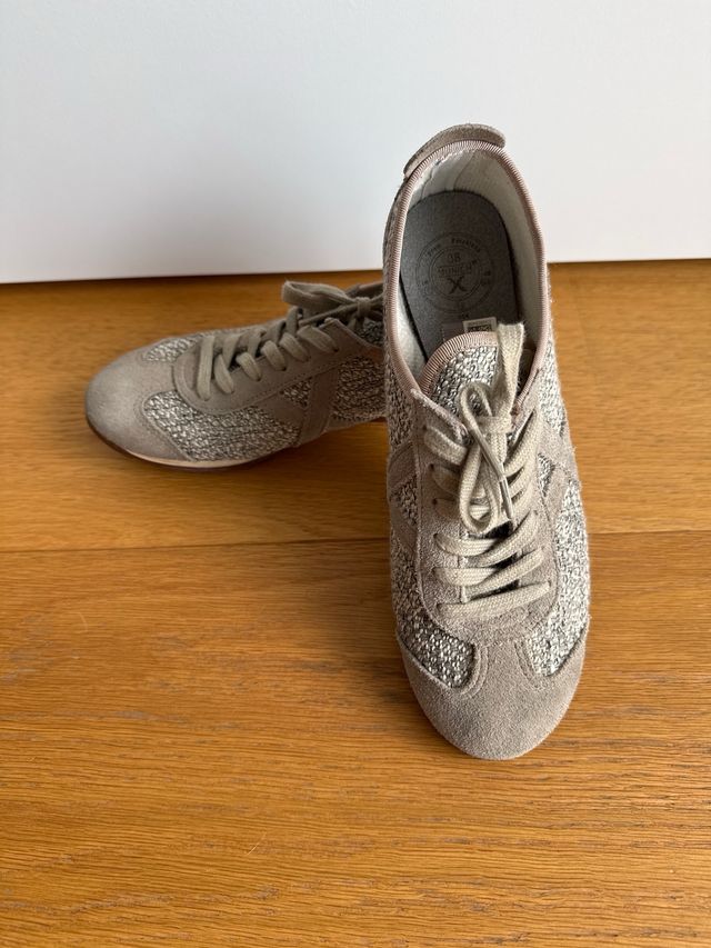 Zapatillas Munich Bamba Beige/Gris