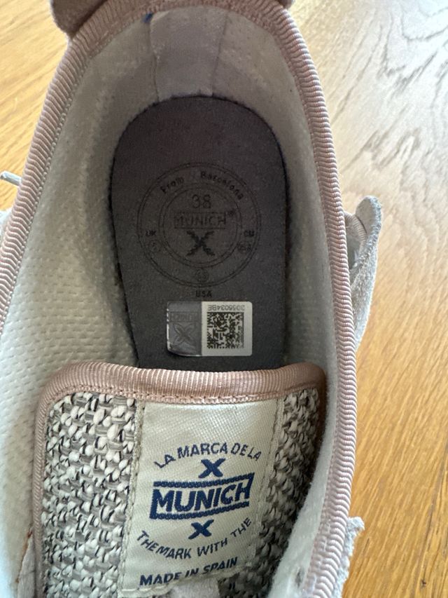 Zapatillas Munich Bamba Beige/Gris