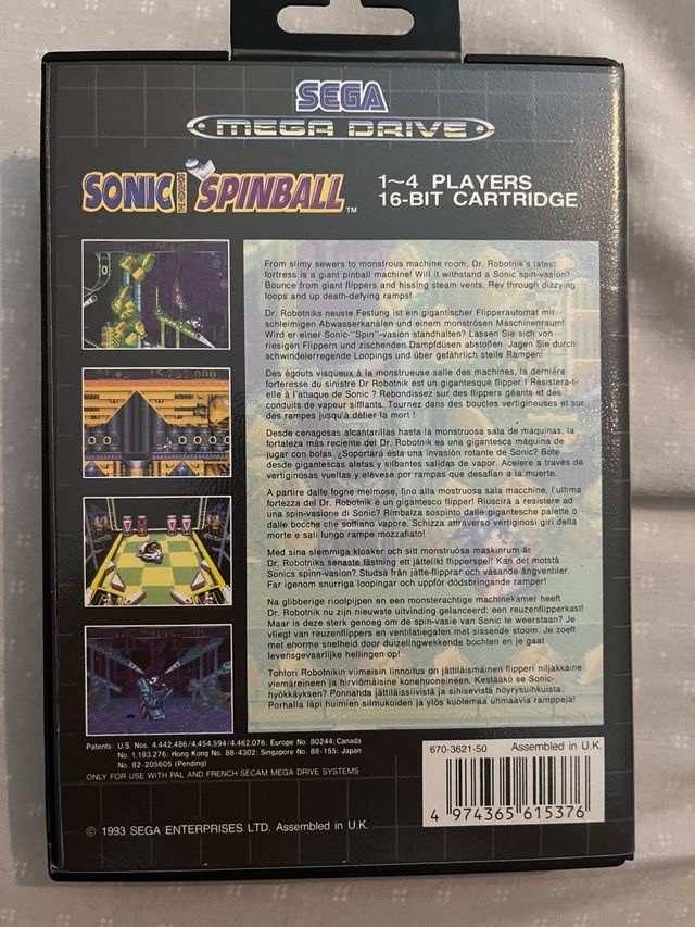 Sonic Spinball Sega Mega Drive