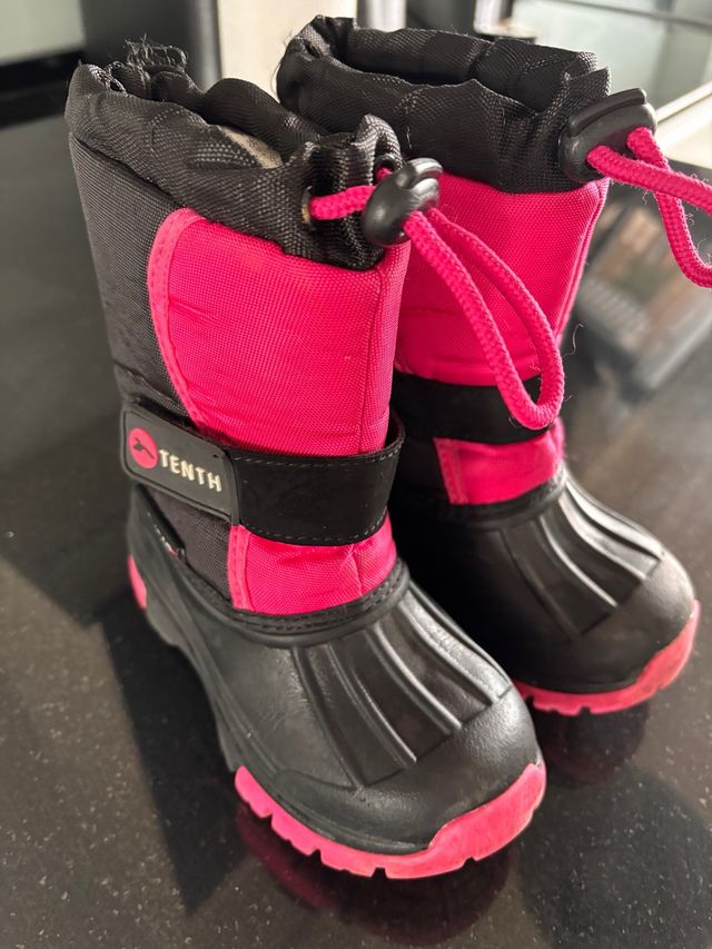 Botas Nieve infantil Tenth Negro/Rosa