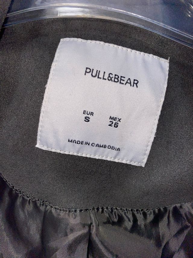 Chaqueta Biker Pull&Bear Gris mujer 
