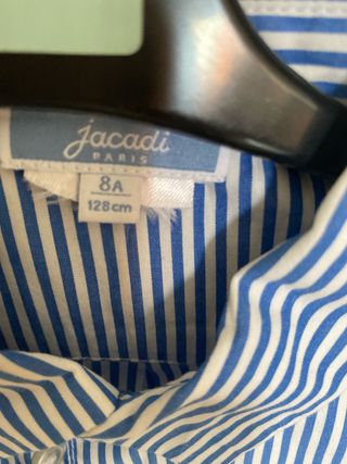 camisa niño jacadi rayas T8 años