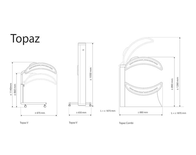 Cabina de rayos UVA Hapro Topaz