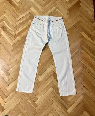 Pantalón Massimo Dutti Blanco Talla L