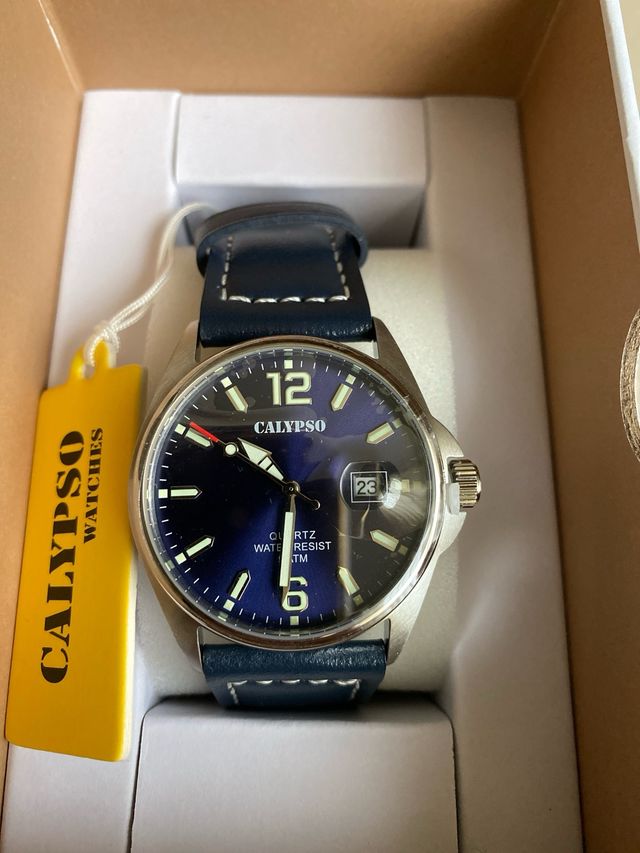 Orologio Calypso Quarzo Blu e Argento