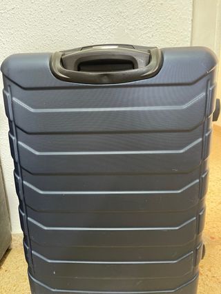 Maleta de viaje 23kg azul y plateada