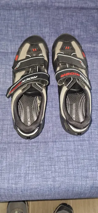 Zapatillas Ciclismo Rockrider Negras/Grises