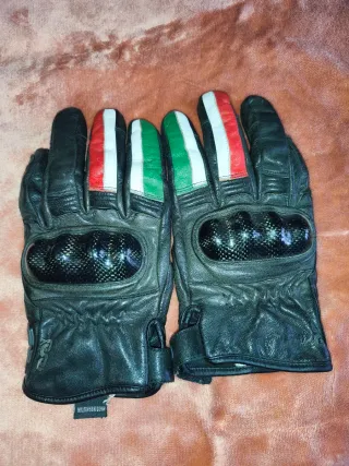 Guantes Moto Cuero Tricolor Talla 3XL