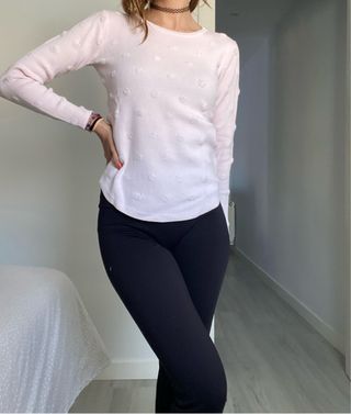 Jersey rosa con topos