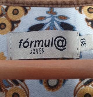 Vestido estampado manga larga