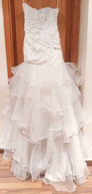 Vestido de Novia Blanco con Pedrería