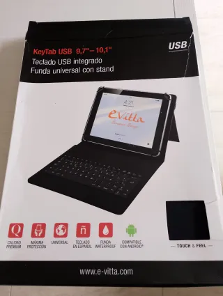 Funda Tablet eVitta con Teclado USB 9,7-10,1