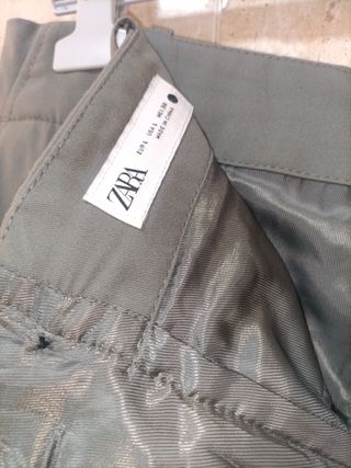 Pantalón Zara Verde Oliva