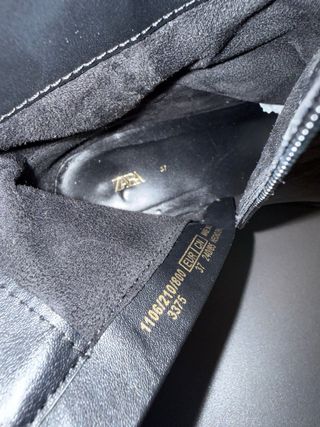 Botines de piel Zara negros
