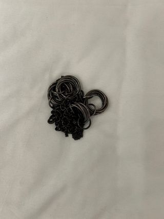 Colgante de cadena con aros