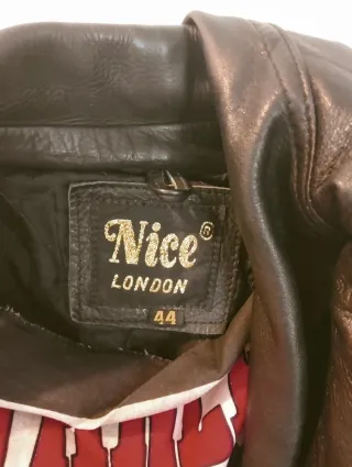 Chaqueta de cuero Nice London Talla 44