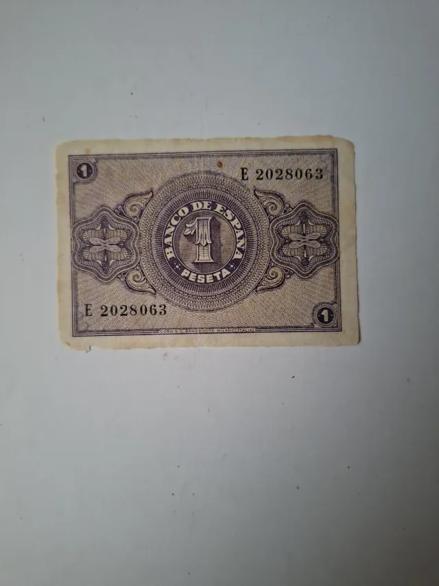 1 Peseta del 1937. Scudo.