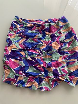 Falda mini estampada