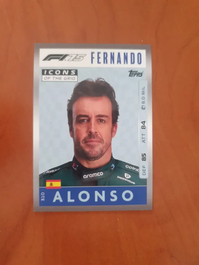 F1 75 Fernando Alonso Icons Topps
