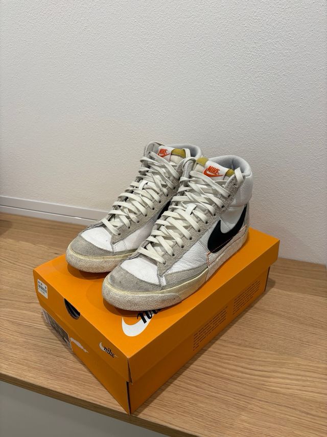 Nike Blazer Mid '77 Vintage Grigio Bianco