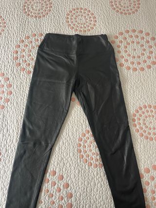 Collant in pelle verde