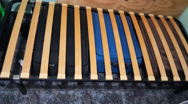 Somier 90cm Metal y Madera