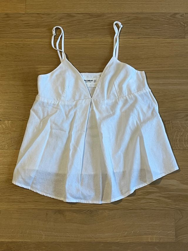 Camiseta Pull&Bear blanca tirantes