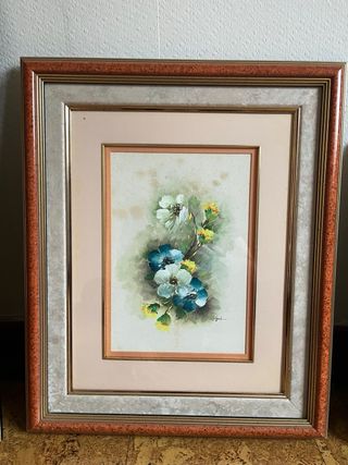 Set de 4 cuadros de flores