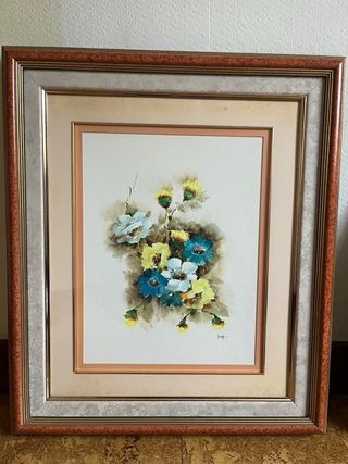 Set de 4 cuadros de flores