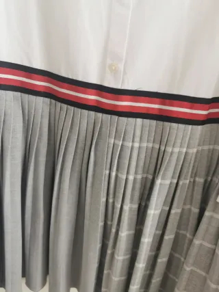 Vestido Zara Plisado Cuadros