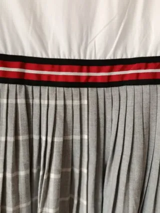 Vestido Zara Plisado Cuadros