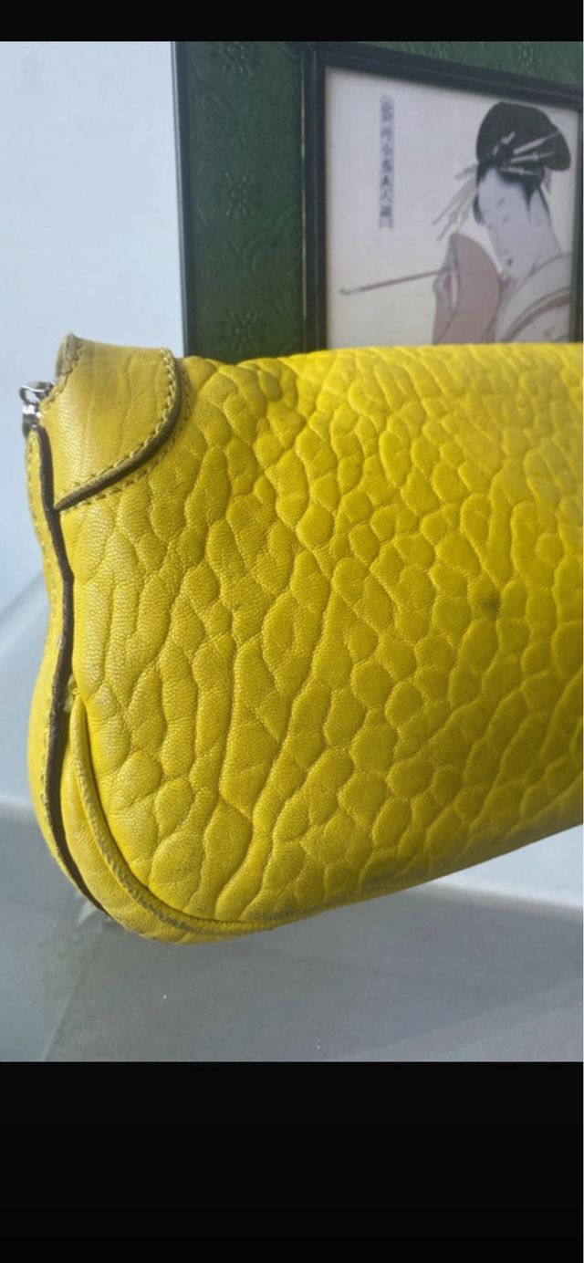 Bolso Celin Amarillo Piel Cadena