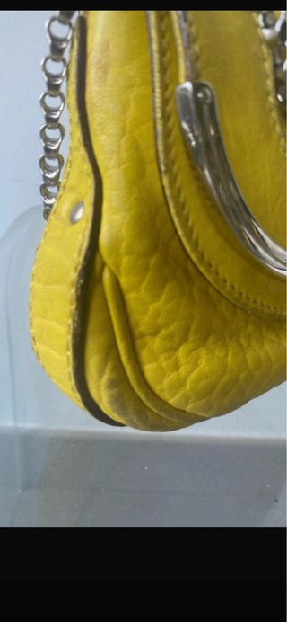 Bolso Celin Amarillo Piel Cadena