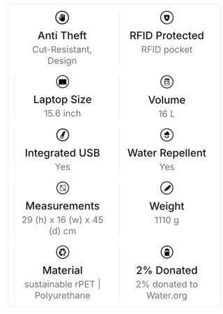 Mochila antirobo XDDESIGN Bobby Hero Negra/Gris.